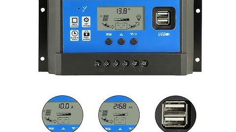 PWM 50A Solar Charge Controller,Intelligent USB Port Display 12V/24V Auto Charge Regulator -Overview