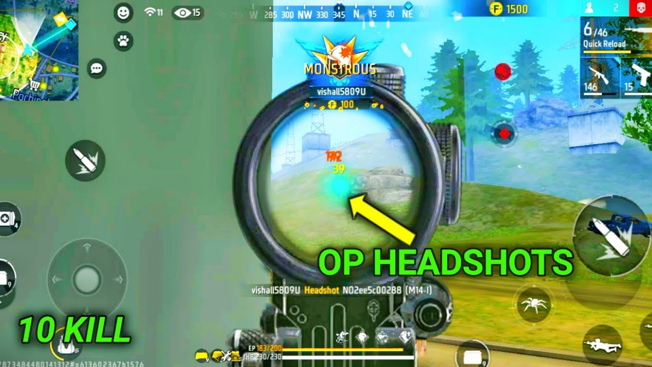 10 KILL PAR ROP SE UTARA | FREE FIRE GAMEPLAY |UNIQUE GAMER VISHAL ...