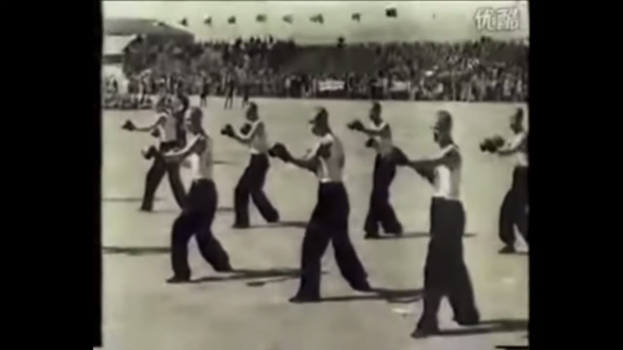 Редкие кадры китайского кунг-фу 1930-х годов.