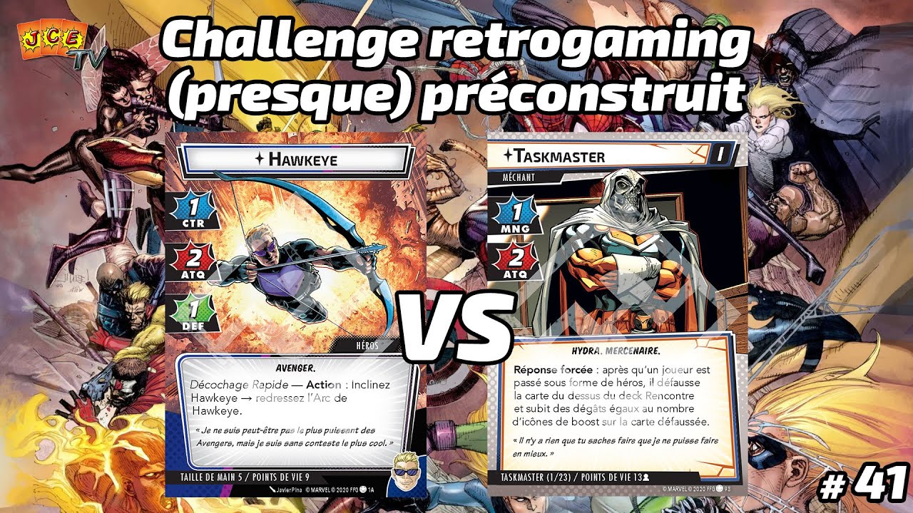 🏹Hawkeye vs Taskmaster - Retrogaming #41 [Marvel Champions JCE] - YouTube