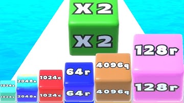 JELLY RUN 2048 - Gameplay Walkthrough Android iOS 