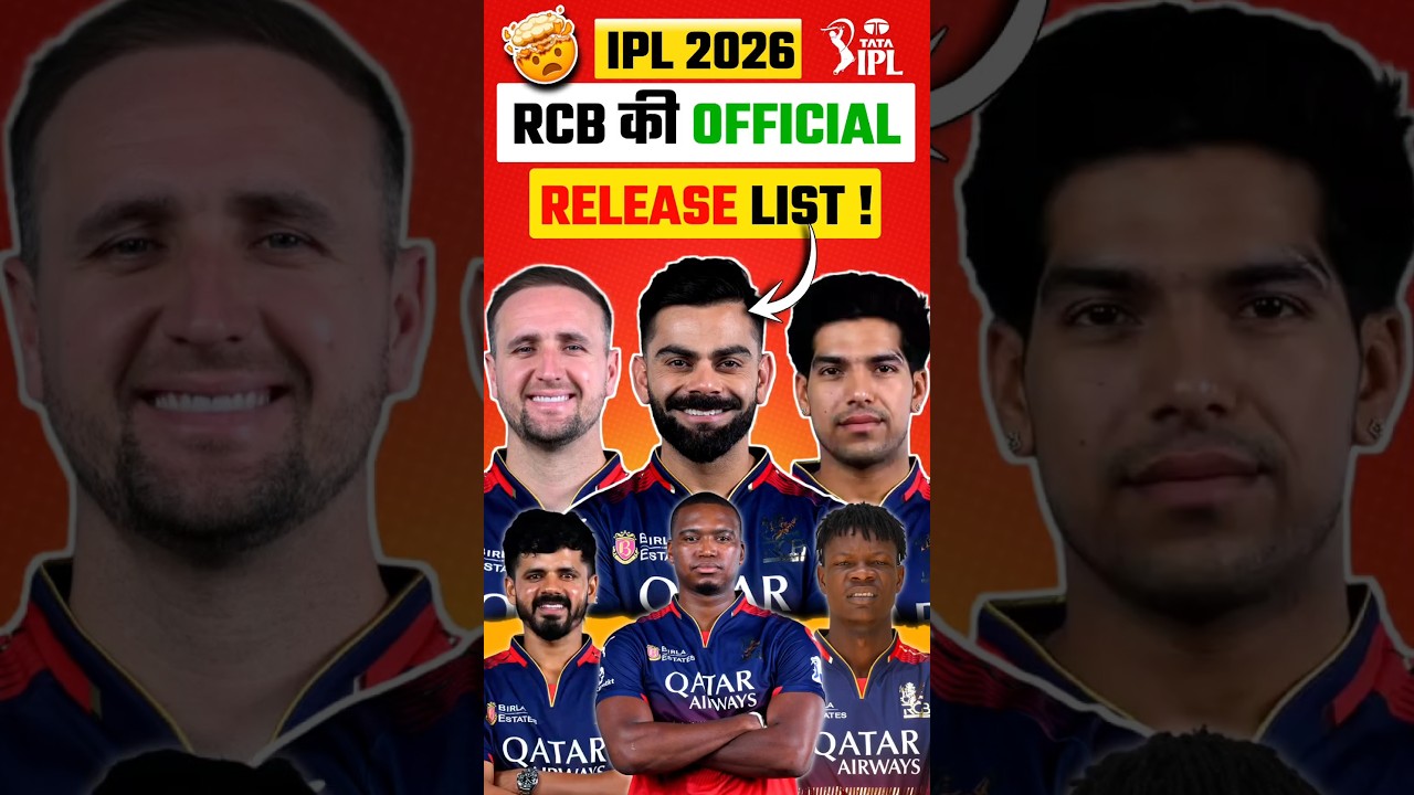 RCB Released List IPL 2026 😭🚨 