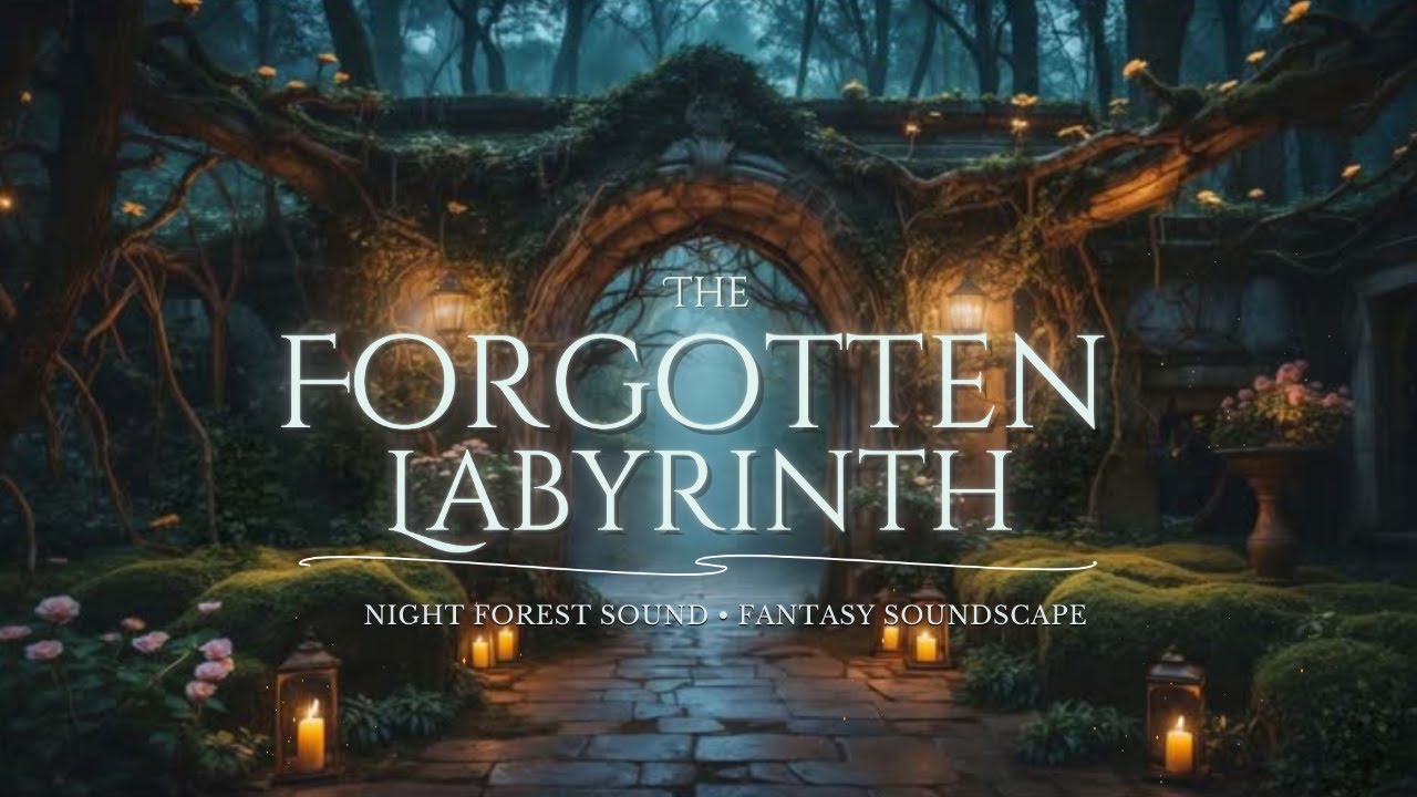 The Forgotten Labyrinth | Fantasy Night Ambience for Writing, DnD, and Meditation
