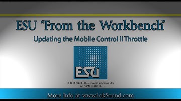 Updating ESU Mobile Control II Throttle