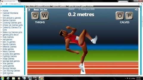 QWOP game review and commentary