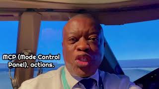 Boeing 747 Mode control panel (MCP) actions