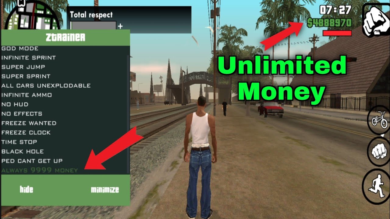 New Unlimited Money Mod Gta San Andreas - YouTube