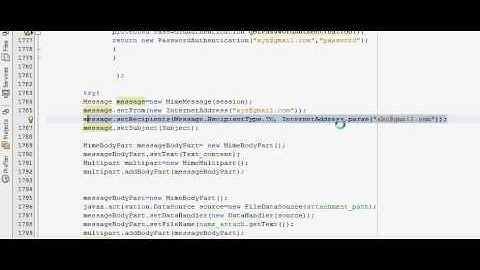 Java prog#92.JavaMail :add multiple Recipients to your email
