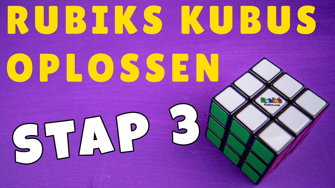 Stap 3 - De hoeken van laag 1 oplossen - Rubik's kubus oplossen voor