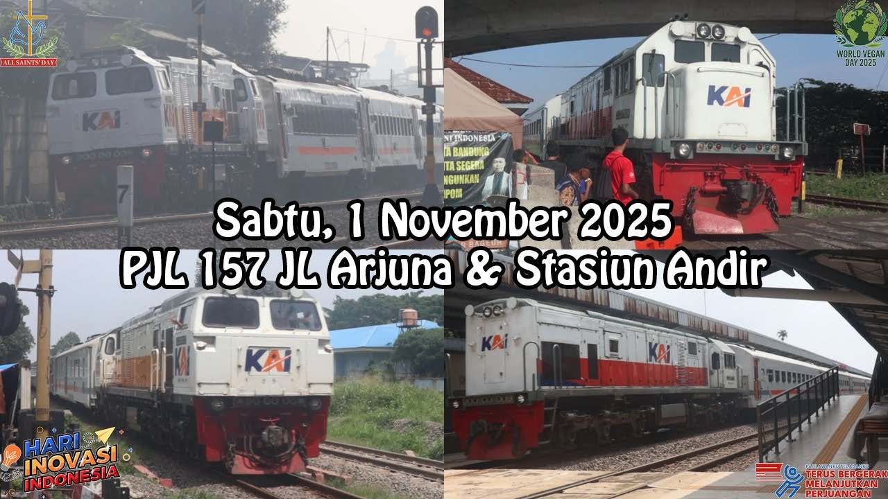 Aktivitas Kereta api pada Awal Bulan November di PJL 157 Ciroyom dan ...