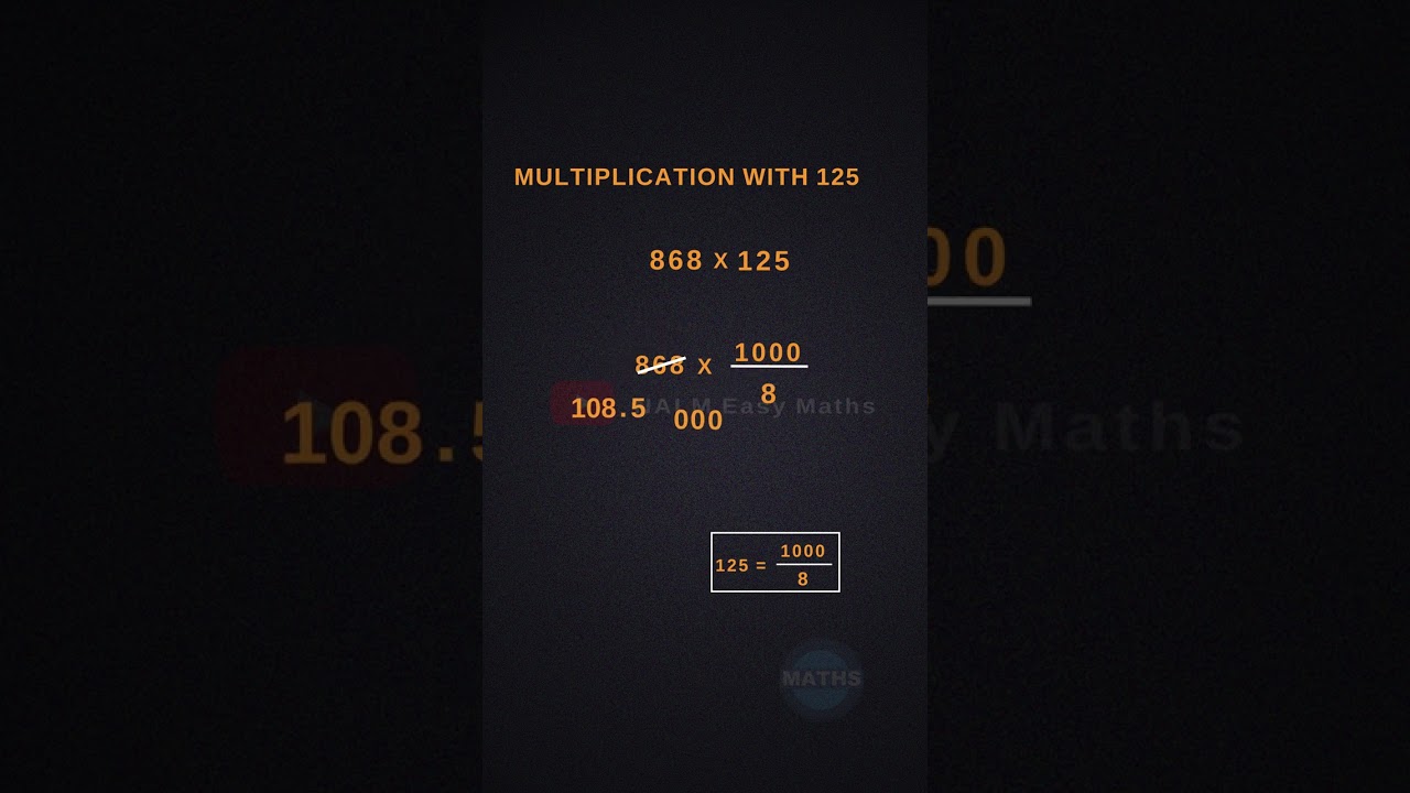 Multiplication with 125 