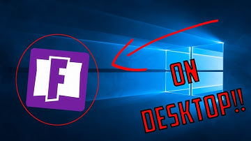 (WORKING)HOW TO ADD FORTNITE SHORTCUT TO DESKTOP (EASY)!!