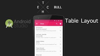 How to implement Table Layout: Android Studio