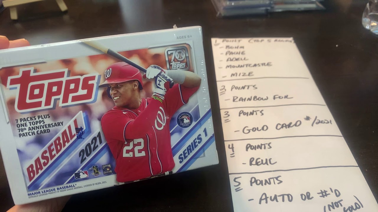 2021 TOPPS SERIES 1 BLASTER BOX BATTLE - JETER PLATINUM!