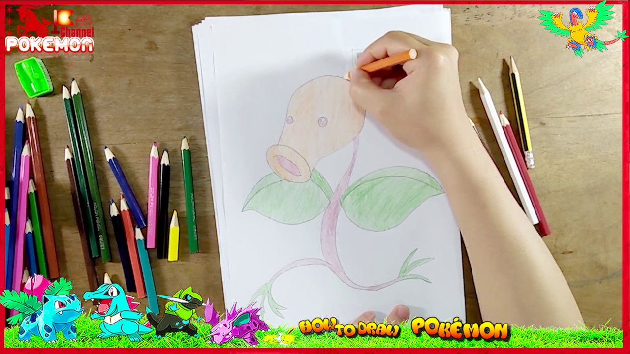 how to draw POKEMON | Learn Names Of Colors mega pokemon | Fun Coloring ...
