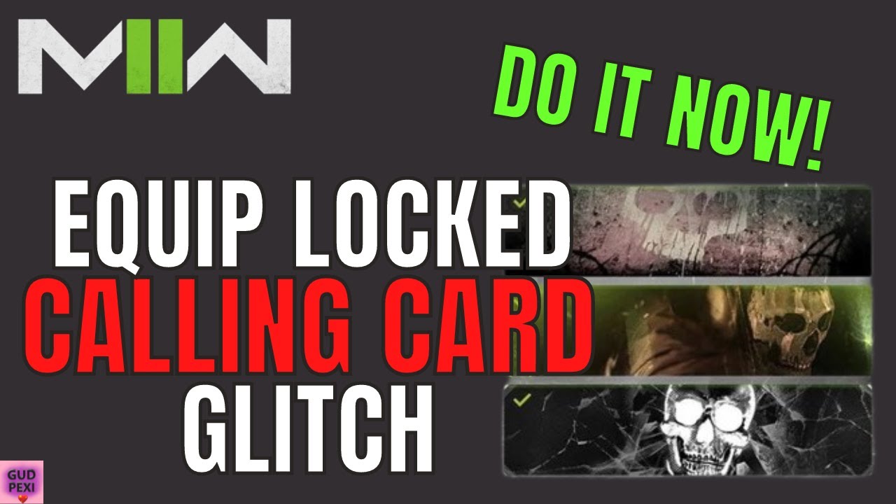 ️ EQUIP LOCKED CALLING CARD GLITCH! *AFTER PATCH* LAST CHANCE! (DMZ