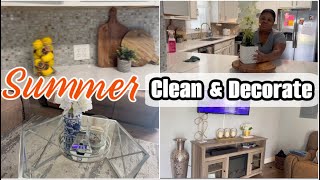 SUMMER CLEAN AND DECORATE WITH ME| SUMMER REFRESH| SUMMER HOME DECOR