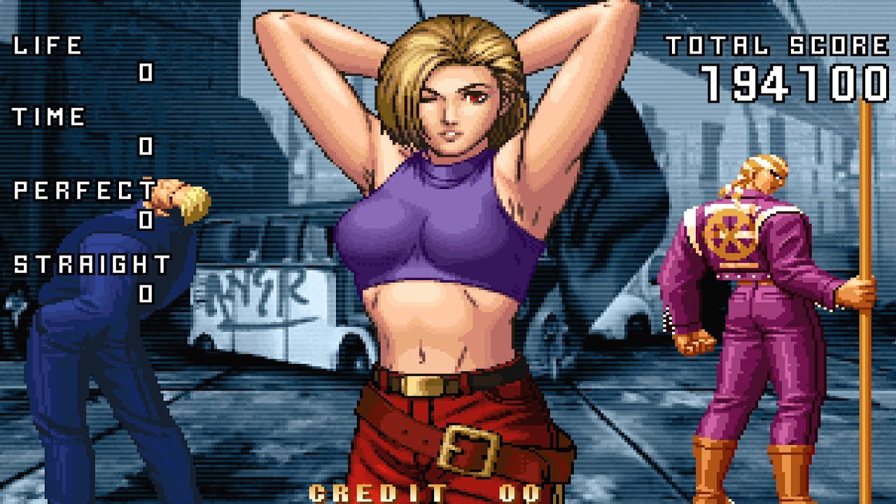KOF'98 UM [Arc] - EX Yamazaki, EX Blue Mary & EX Billy - YouTube