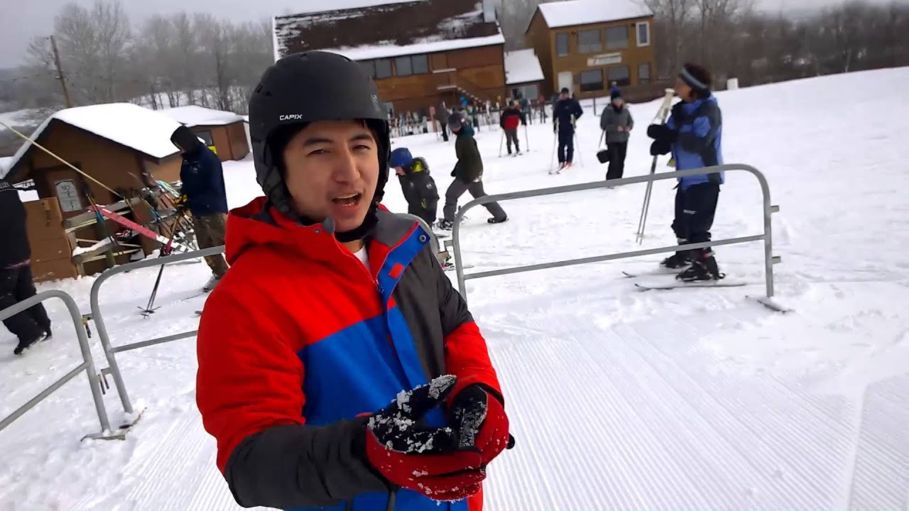 snowboarding and skiing in minnedosa ski valley feb 15 2016 PART 1