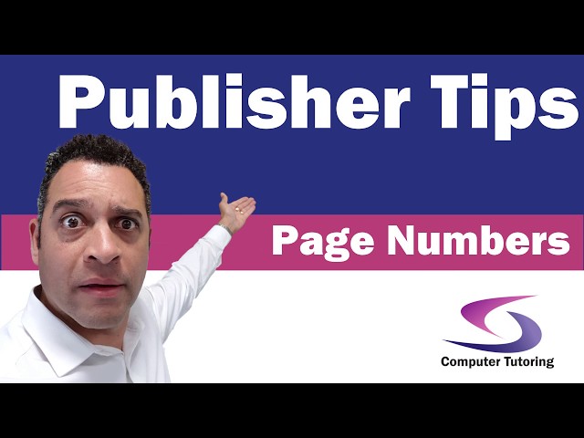 How to insert Page Numbers in Publisher 2016?