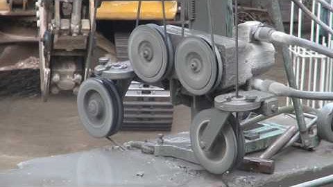 MÁY CẮT BÊ TÔNG BẰNG DÂY CÁP KIM CƯƠNG