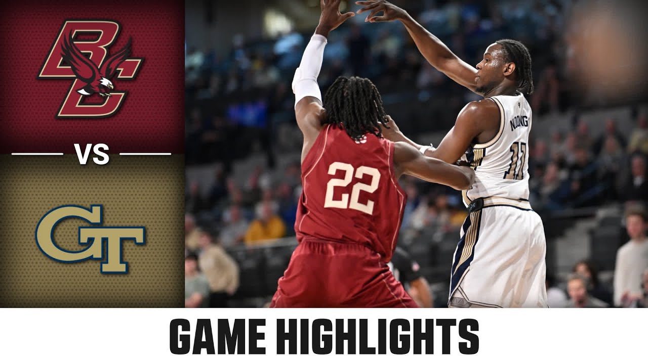 Boston College vs. Georgia Tech Game Highlights | 2025-26 ACC Men's Basketball