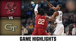 Boston College Vs. Georgia Tech Game Highlights 2025-26 Acc Mens Basketball