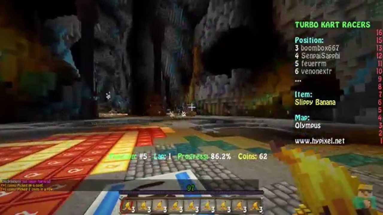 Minecraft Turbo Kart Racers Hypixel #2 CLOSE FINISHES!