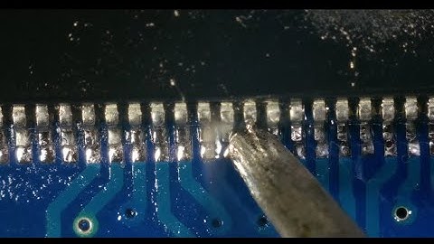 144 pins LQFP microController soldering and inspection