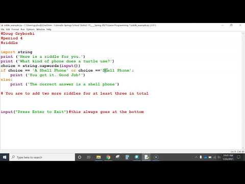 riddles with python