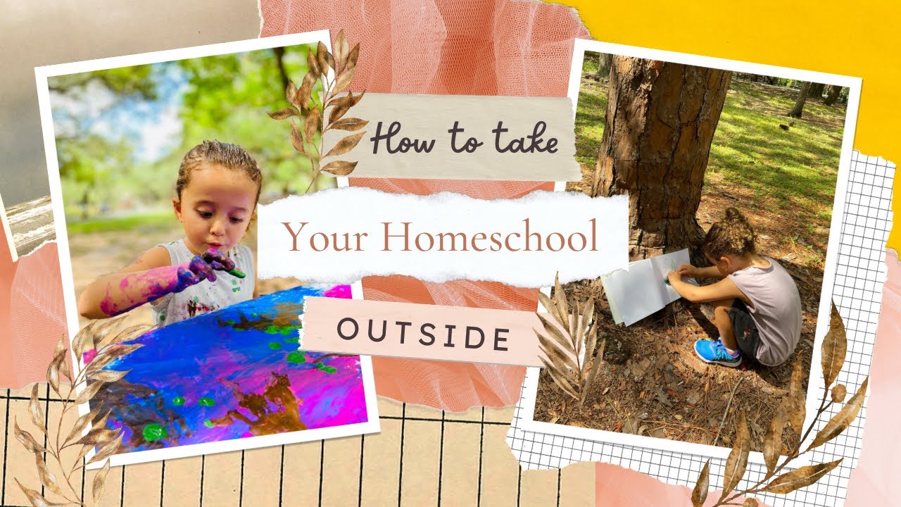 How can you take your homeschool outside? // Outdoor Homeschool