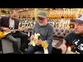 Mark Agnesi, Tim Pierce & Josh Smith jamming at Norman's Rare Guitars