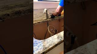 Removing kitchen sink, prepping it for new one #howto #shorts #removing #asmr #undersinkpipes