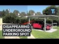Disappearing underground parking spot Disappearing underground parking spot