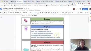 Distance Learning Playbook Module #6