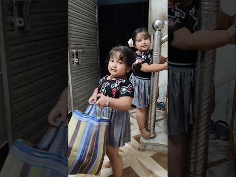 ব্যাগ ভর্তি বিরিয়ানি ☺️☺️ #twin #sister #shrinika #shrinija #youtubeshorts