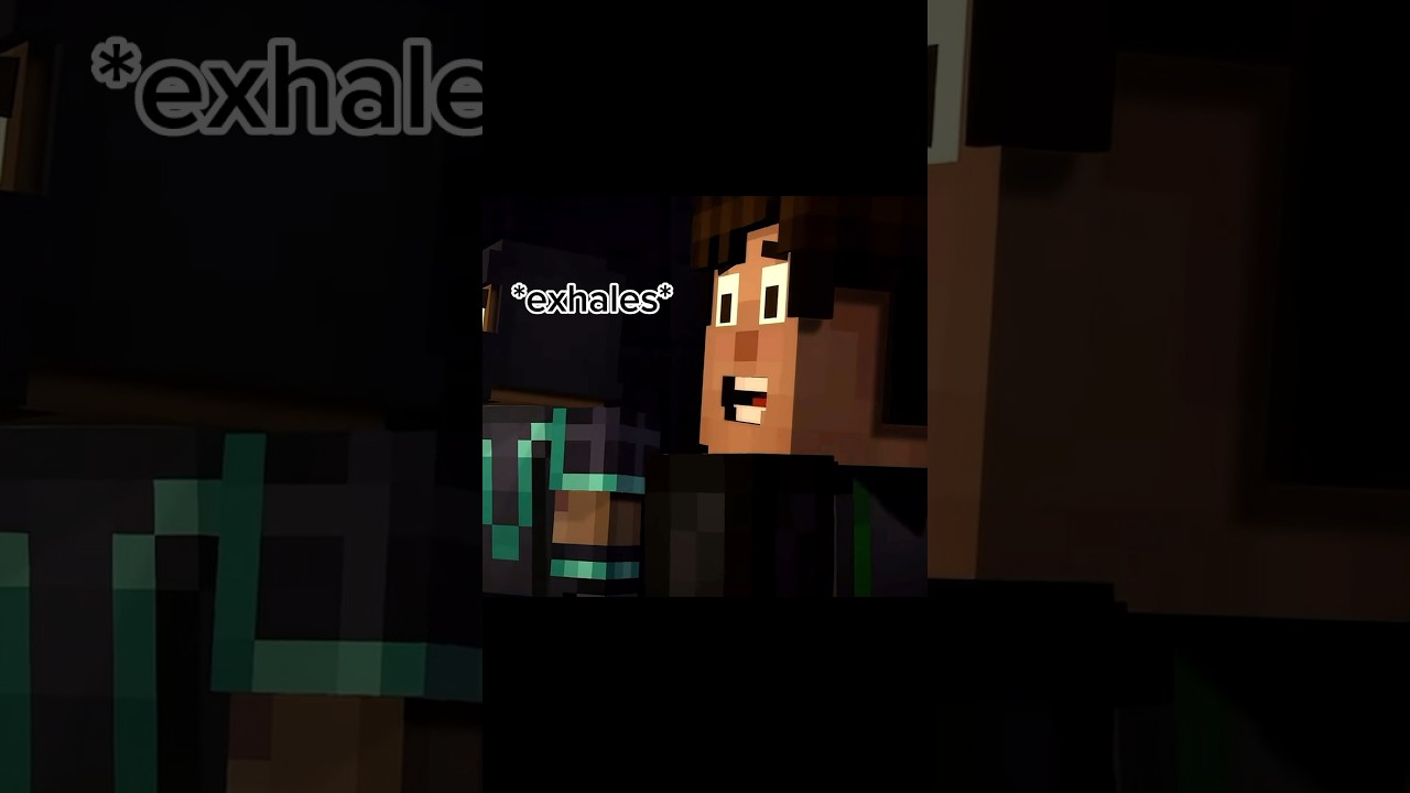 This clip is janky… and has a creeper jumpscare? Minecraft Story Mode