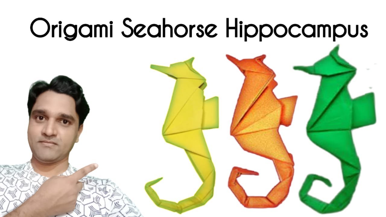 Origami Seahorse Instructions | How to make Origami Seahorse | DIY Easy ...