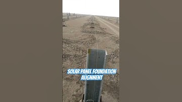solar panel Foundation alignment #civil #construction #viral #machine