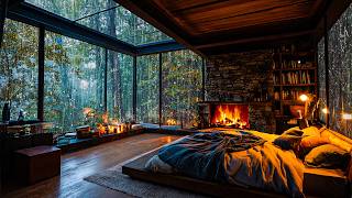 Sounds Rain and Thunder on Window - Natural Rain Ambience with Thunder for Deep Sleep, Relax