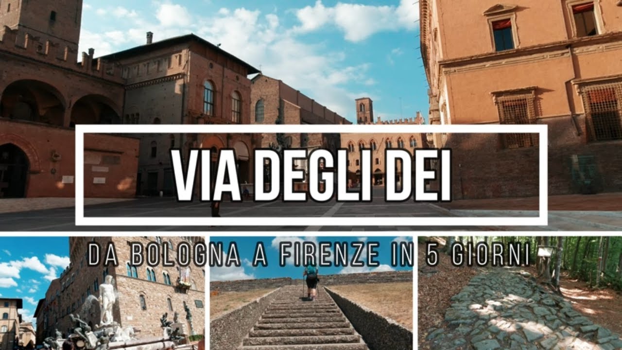 VIA DEGLI DEI in 5 giorni : caldo, pioggia, cadute e varianti del Cammino