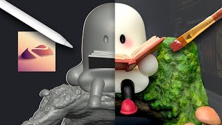 I made *spooky* book stoppers! (3D modelling and 3D printing)