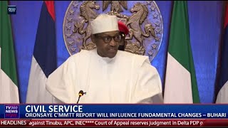 O servico publico nao deve ser um deposito para quem procura emprego diz Buhari 