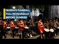 Military prepares for queens funeral with predawn final rehearsal