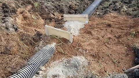 Part III - water control structure install in berm.