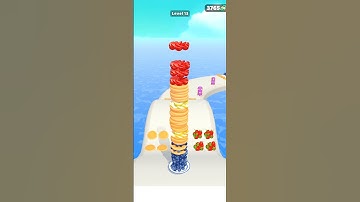 Pancake Run (All-Games) lvl Gameplay Android, iOS #Shorts