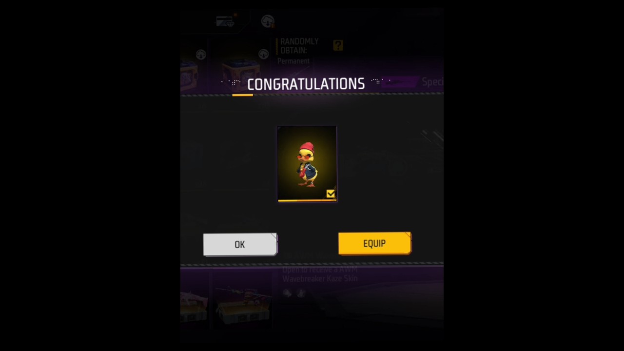 free fire new pet skin 