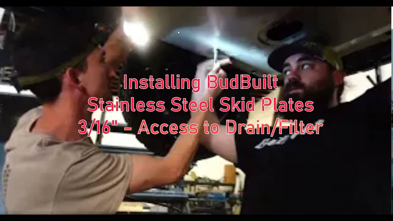 Installing BudBuilt Stainless Steel Skid Plates--Easy Access to Oil and Filter w/ Music by Copeland