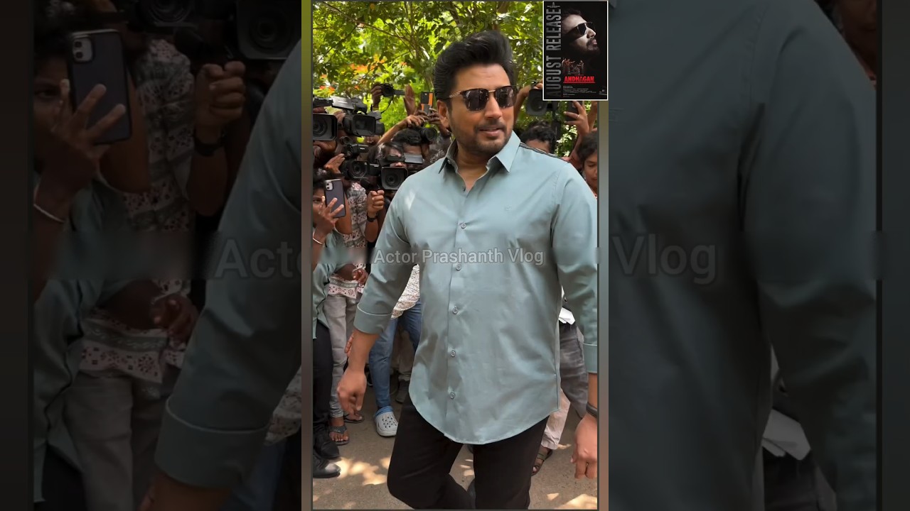 Topstar Prashanth vibes! Mass entry to Andhagan Anthem Lunch.