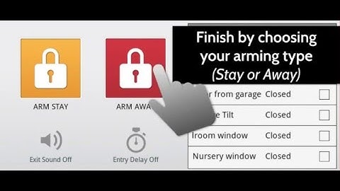 Arming - Qolsys IQ Panel from Royal Security